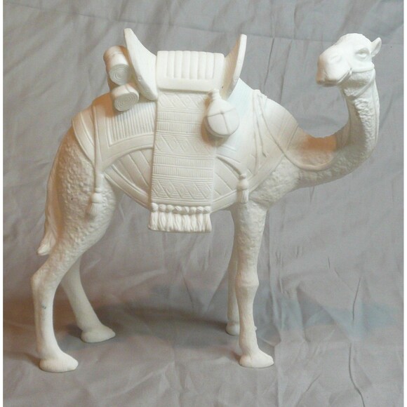 Lenox White Bisque Nativity Limited Edition Standing Camel + Trainer Bone 1991 - Picture 10 of 16